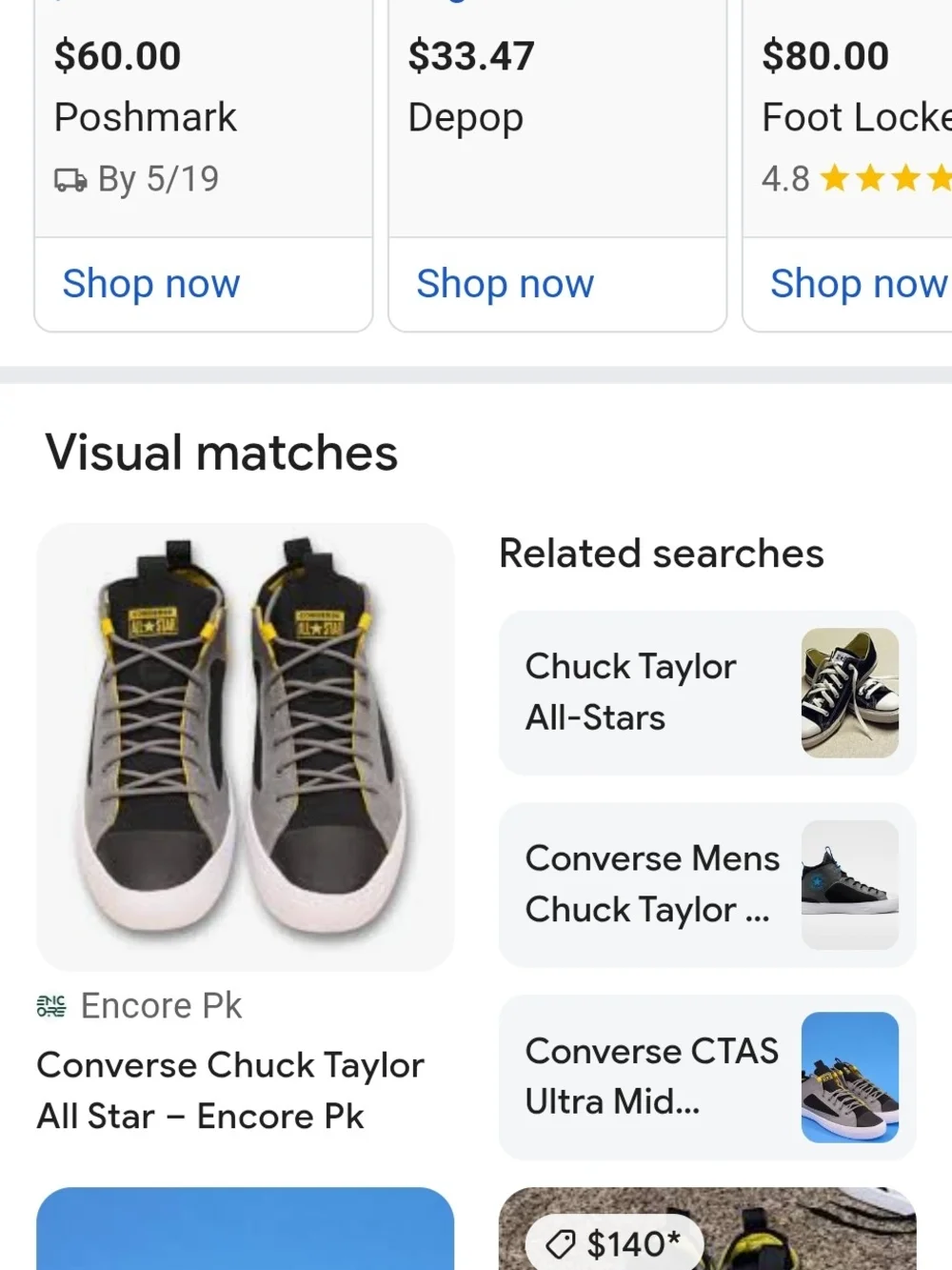 Converse Black, Gray & Yellow High-Top Sneakers Men Size 11.5 - Picture 10 of 10